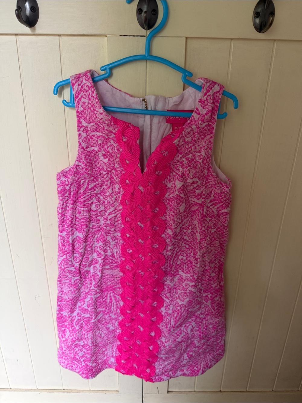 Lilly Pulitzer for target Pink Patterned Sleeveless dress with Braided Trim